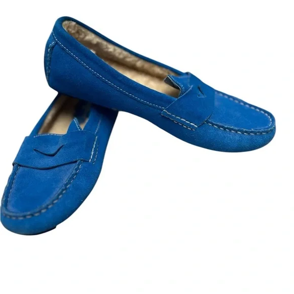 Cole Haan | Shoes | Cole Haan Blue Suede Fleecelined Sadie  display picture 1